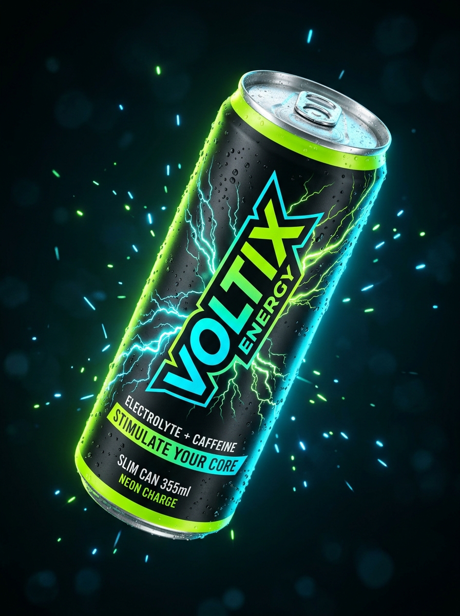 VOLTIX Neon Citrus Energy Can